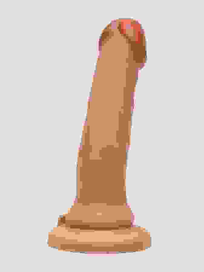 Lifelike Lover Luxe Realistic Multicoloured Silicone Dildo 7 Inch, Flesh Tan, hi-res